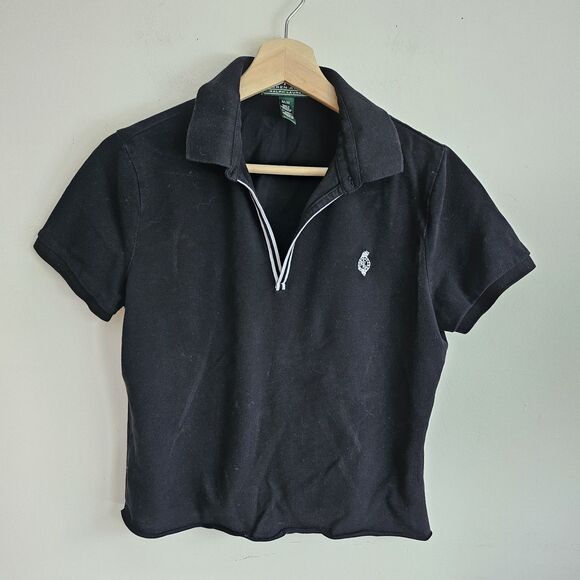 Ralph Lauren Active Polo Shirt Women's  M Crown RL Logo  Rugby Ladies - Picture 2 of 7